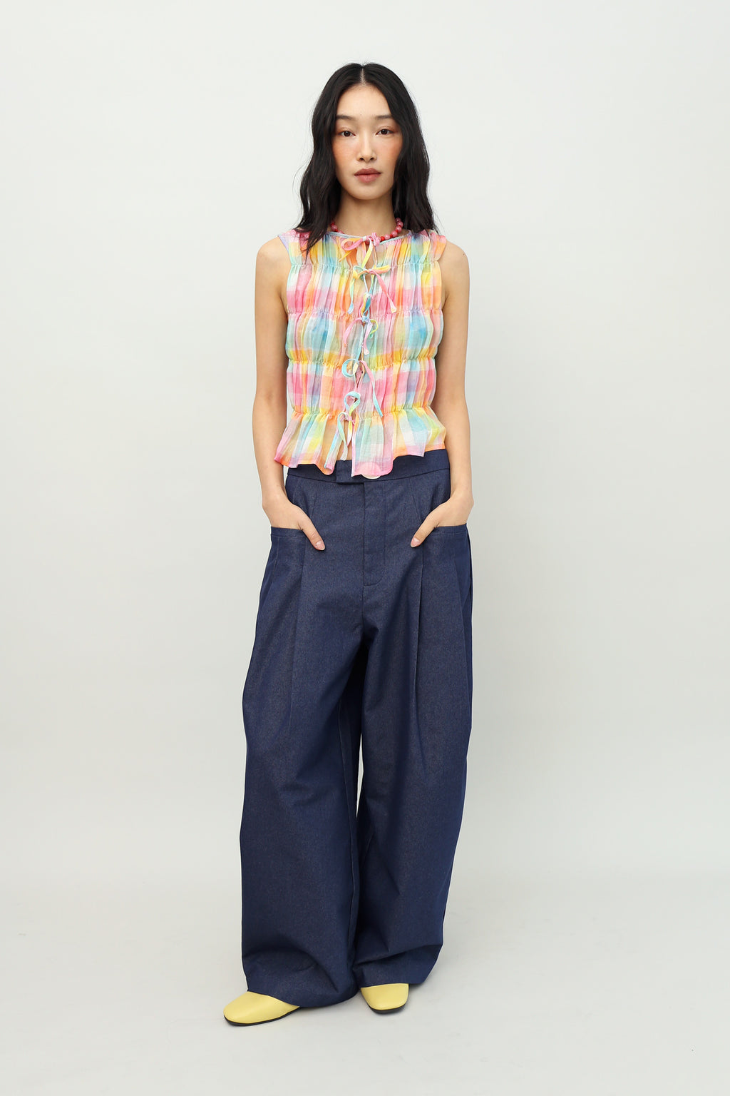 Jolly Rainbow Smocked Top