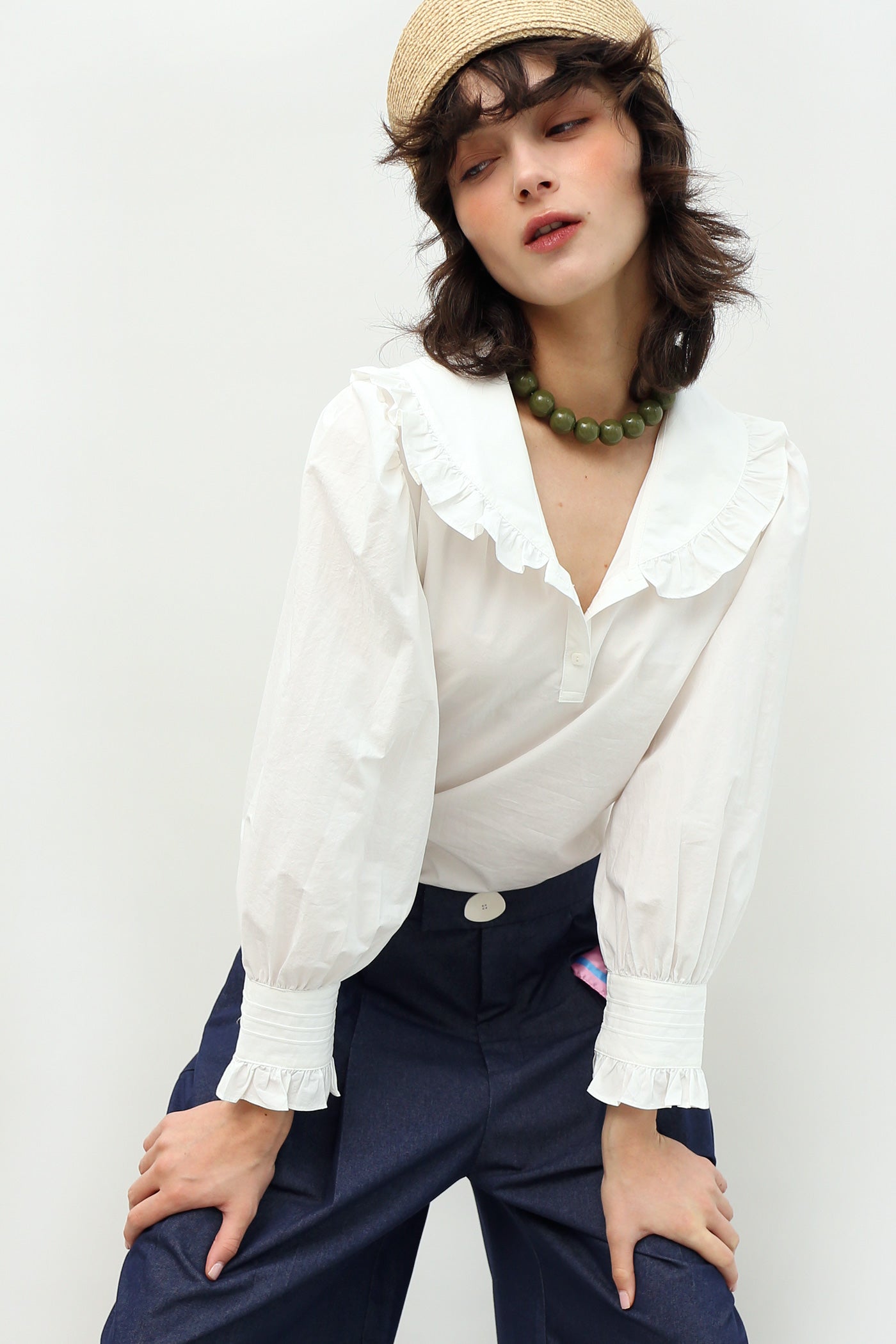 Odette Ruffle Blouse