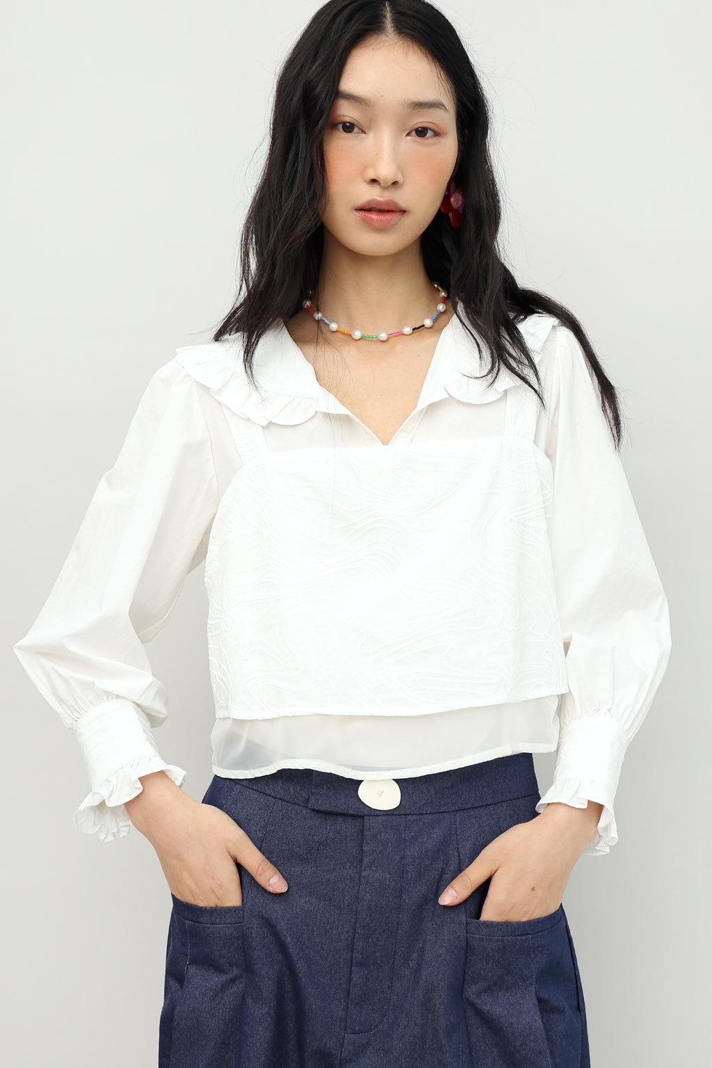 Odette Ruffle Blouse