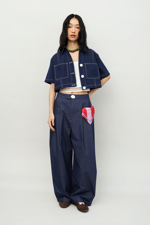 Hopper Boxy Denim Top/Outer