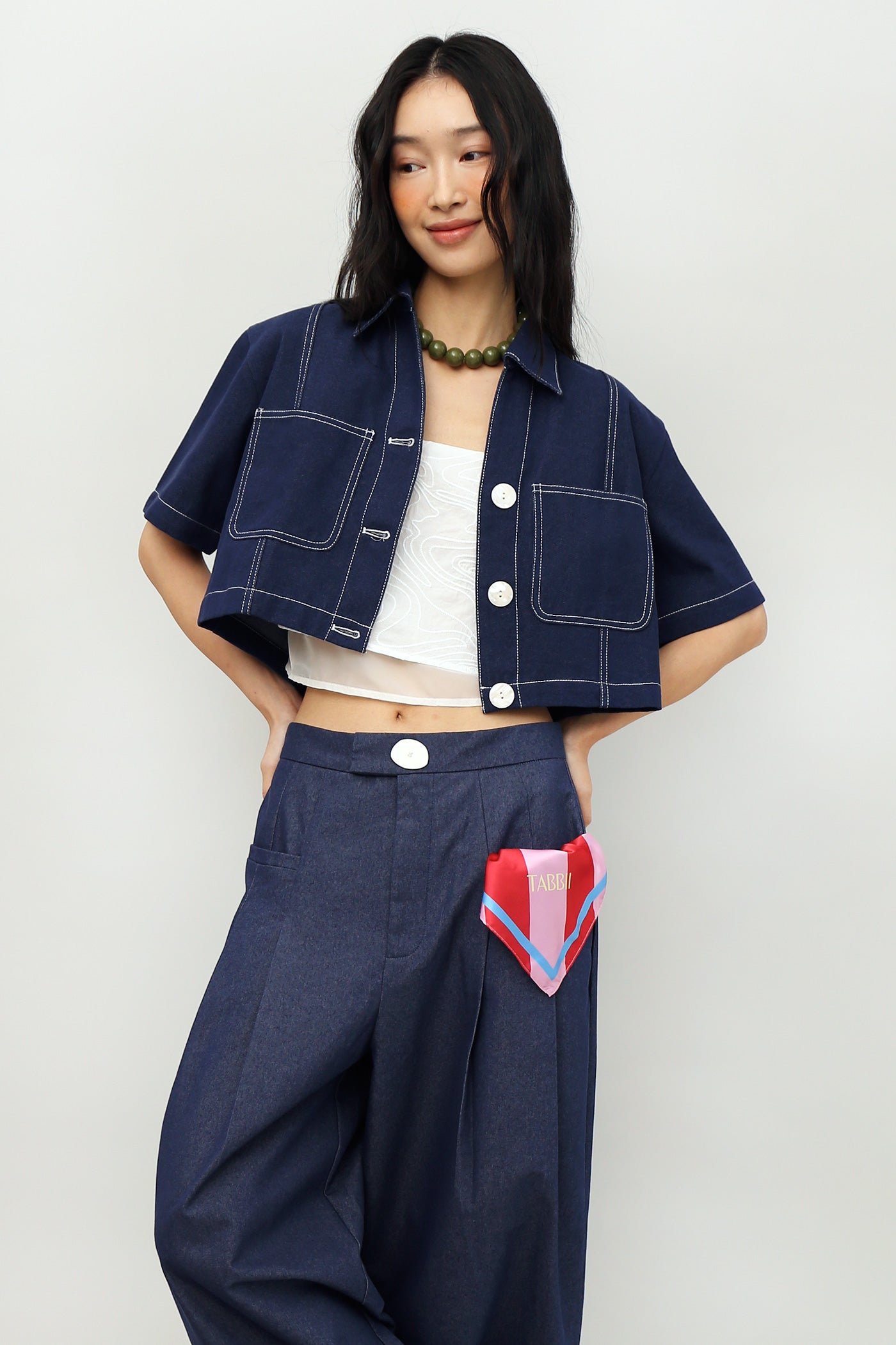 Hopper Boxy Denim Top/Outer