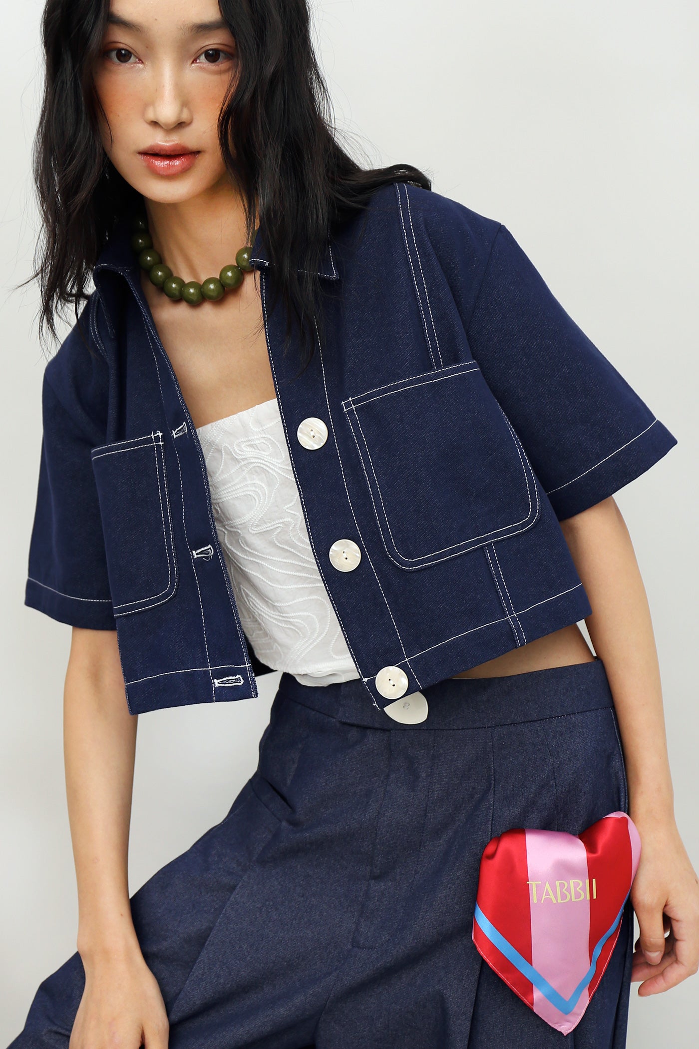 Hopper Boxy Denim Top/Outer