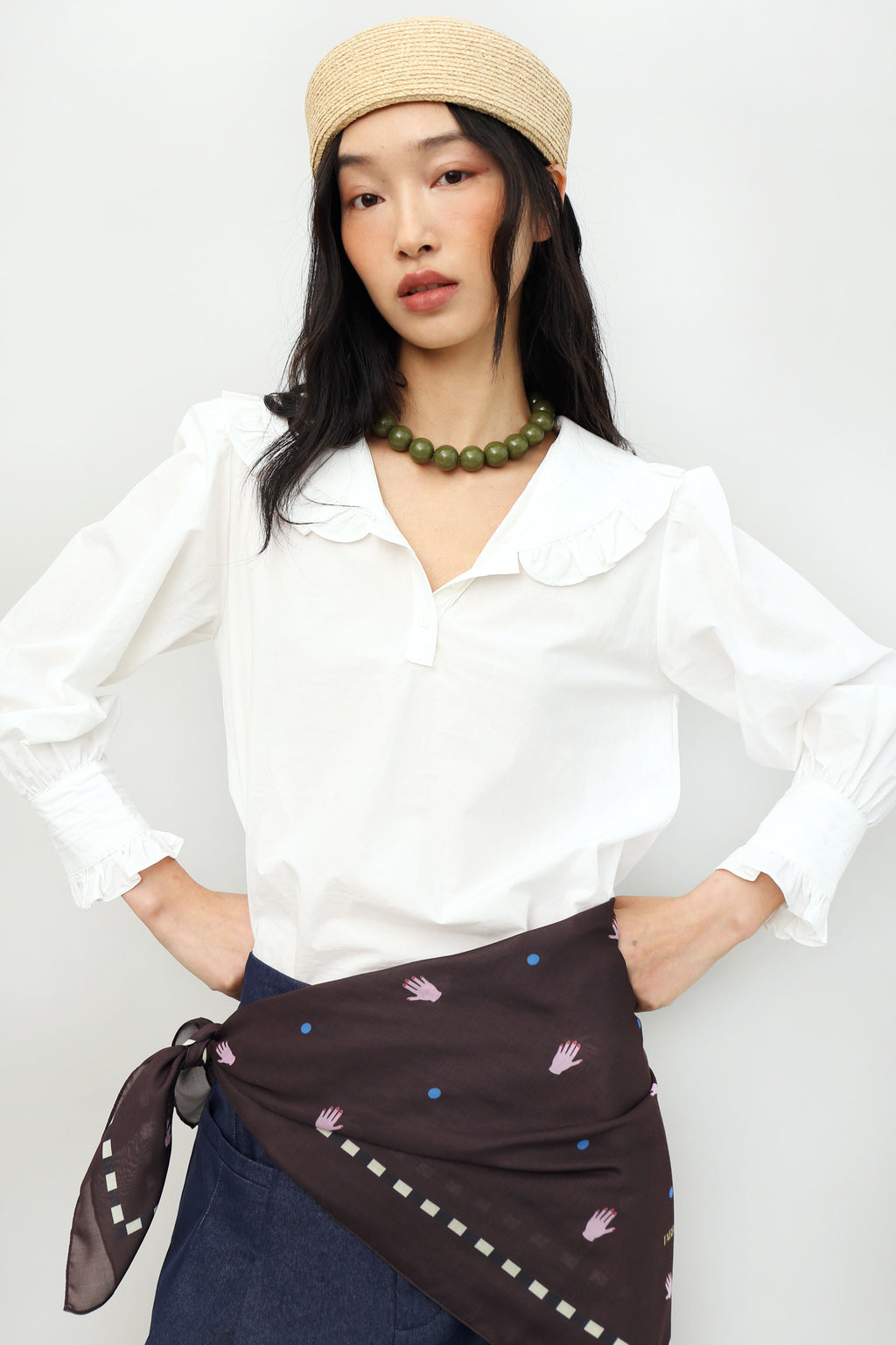 Odette Ruffle Blouse
