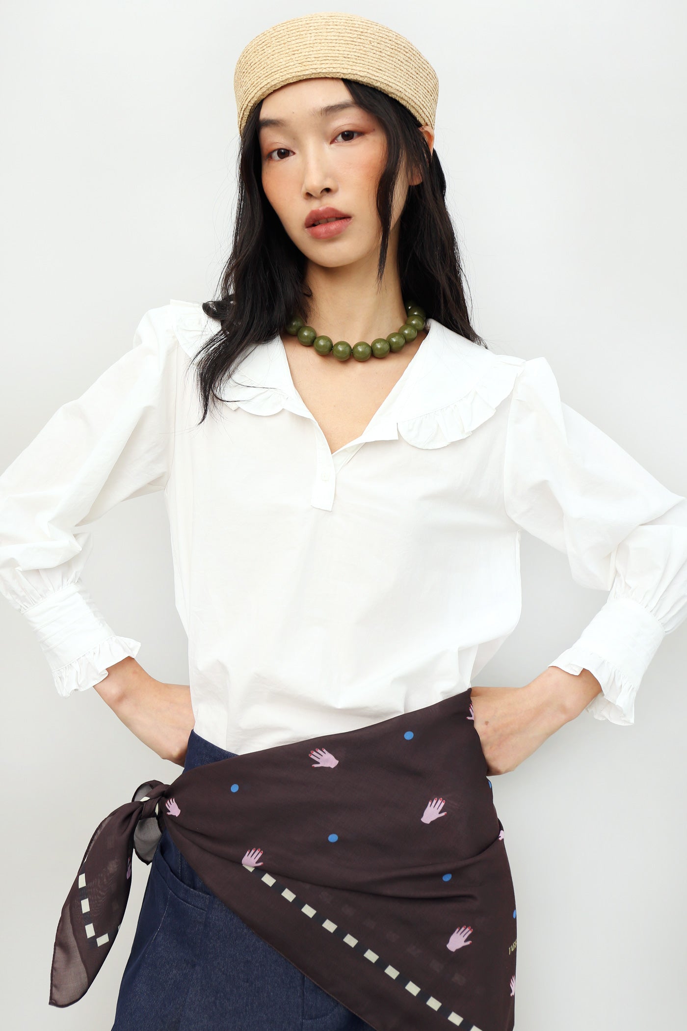 Odette Ruffle Blouse