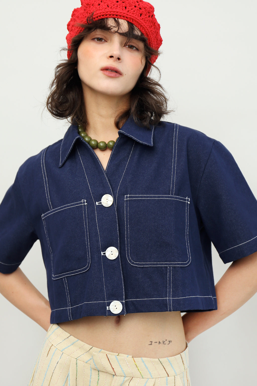 Hopper Boxy Denim Top/Outer