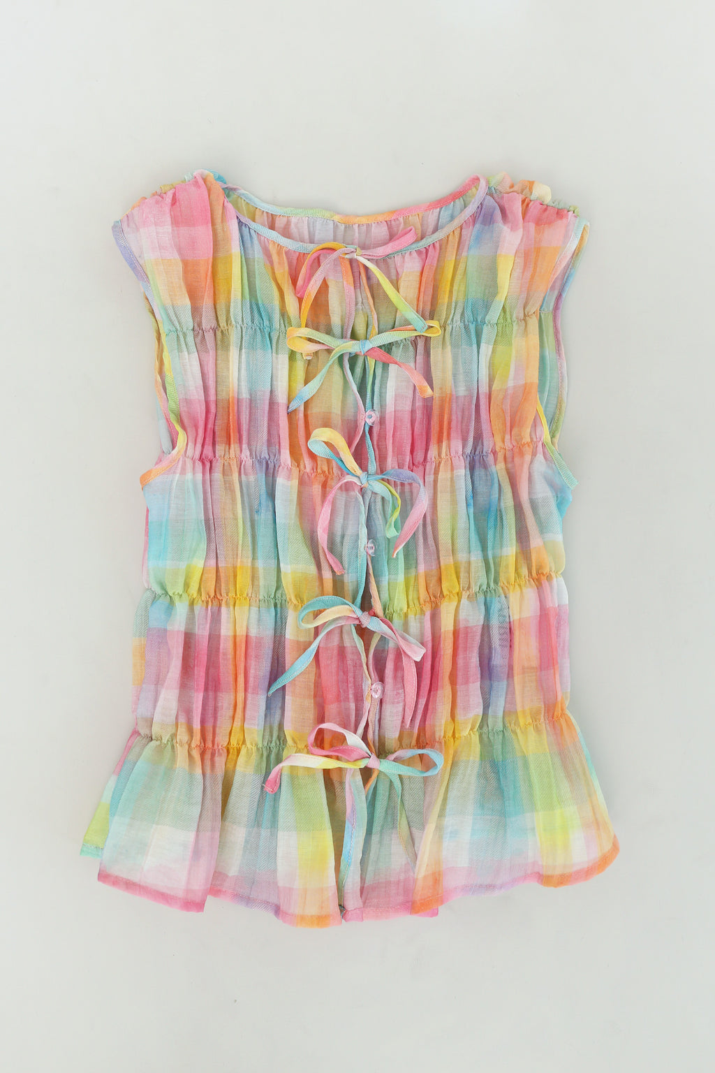 Jolly Rainbow Smocked Top