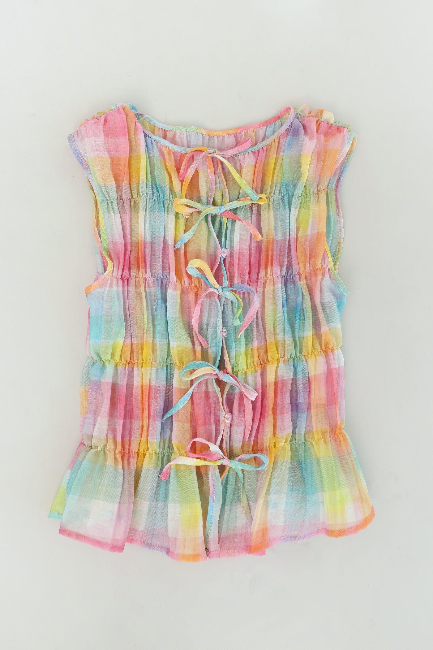 Jolly Rainbow Smocked Top