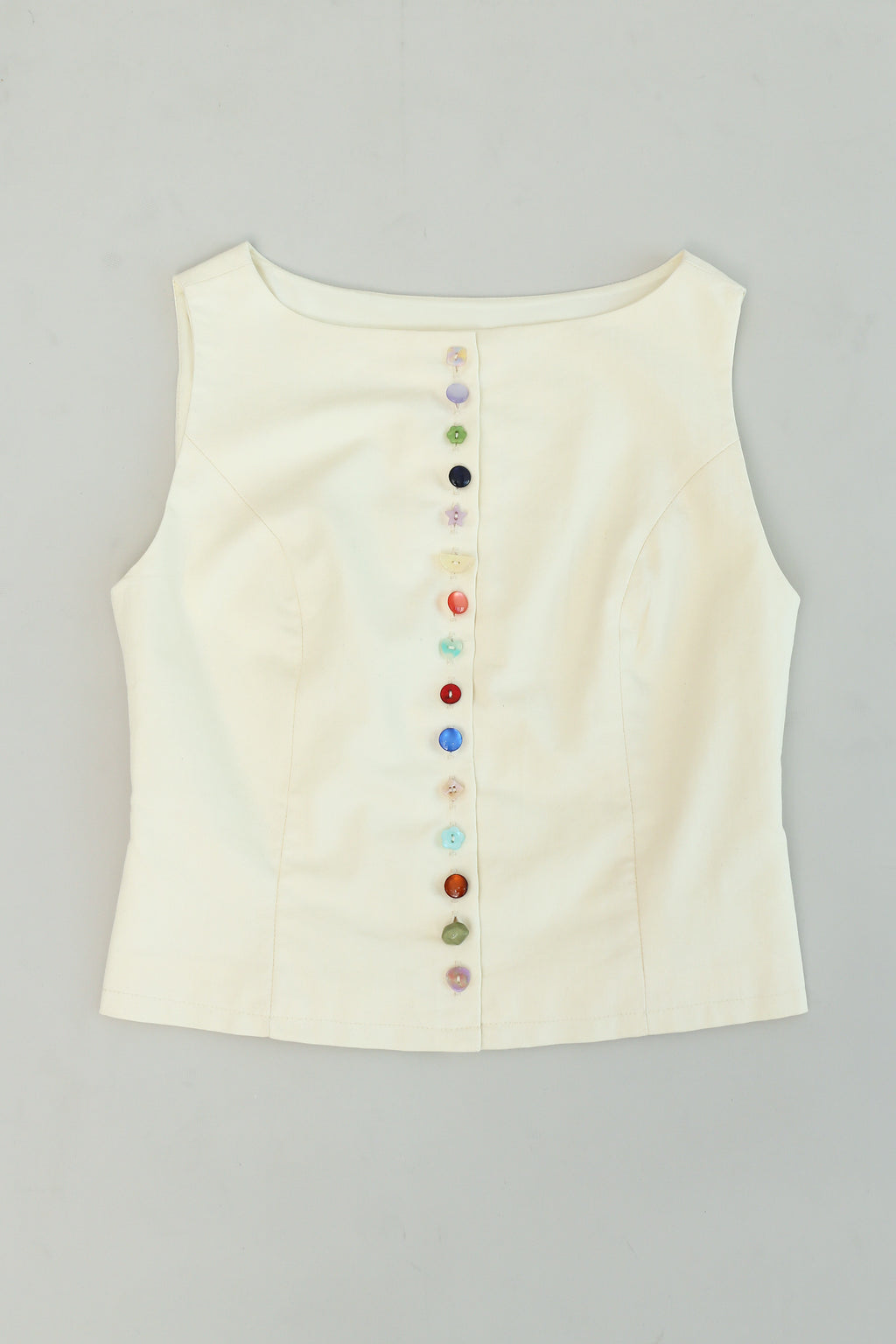 Pandora Button Top in Cream Froth